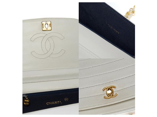 Timeless Borsa in Pelle Bianca CHANEL - 100669 Bianco - vista 5