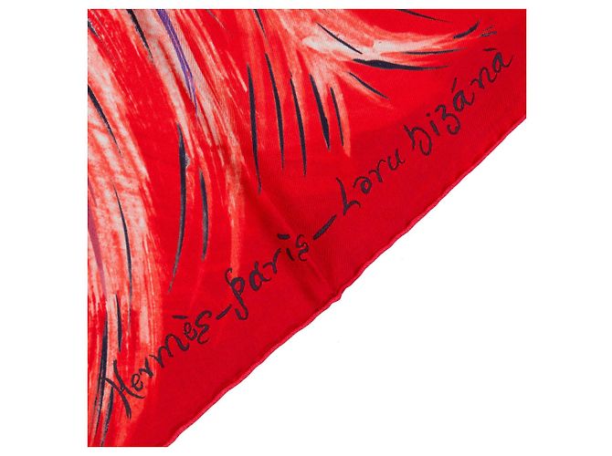 Hermès HERMES Pañuelo Gigante de seda 140 en Naranja - 100678 - vista 4