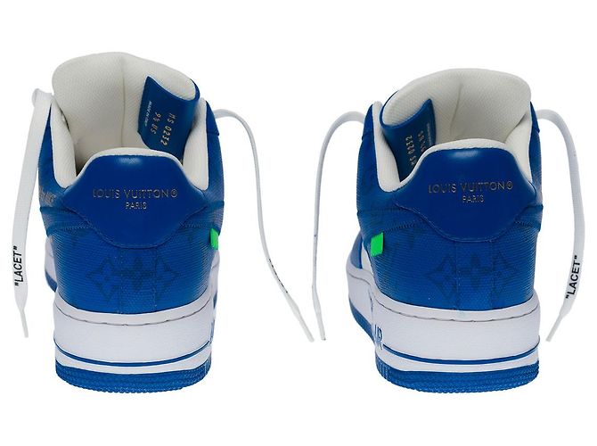 Scarpa LOUIS VUITTON in Pelle Blu - 100698 - vista 5