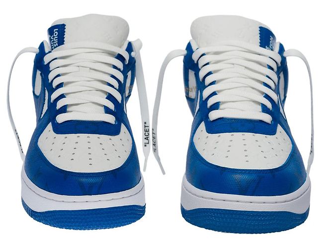 Scarpa LOUIS VUITTON in Pelle Blu - 100698 - vista 6