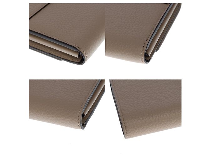 PORTAFOGLIO LOUIS VUITTON CAPUCINES IN GALLET GRIGIO E PELLE TAURILLON MARRONE - vista 8