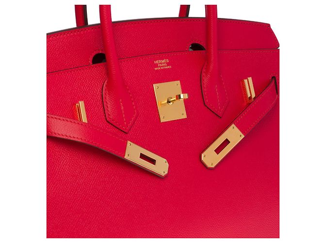 Hermès Borsa Hermes Birkin 30 in pelle rossa - 100449 Rosso - vista 5