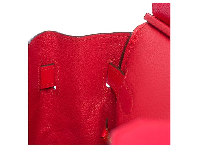 Hermès Borsa Hermes Birkin 30 in pelle rossa - 100449 Rosso - vista 6