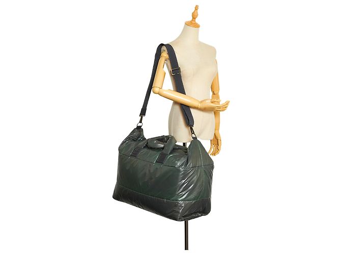 Borsa da viaggio Chanel Green Coco Cocoon Verde Verde scuro - vista 10