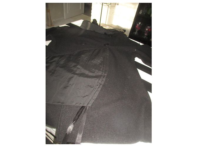 Autre Marque Abrigo Areline de lana negro - vista 7