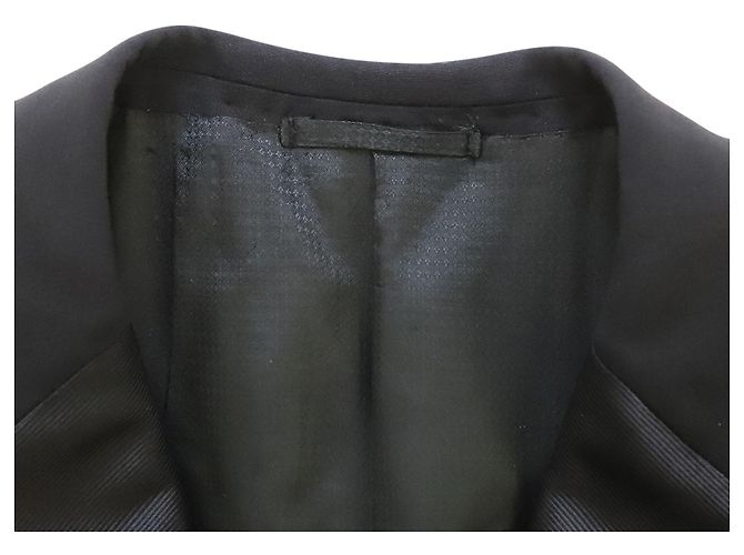 Prada Completo Giacca Monopetto e Tailleur Pantalone in Lana Nera - vista 4