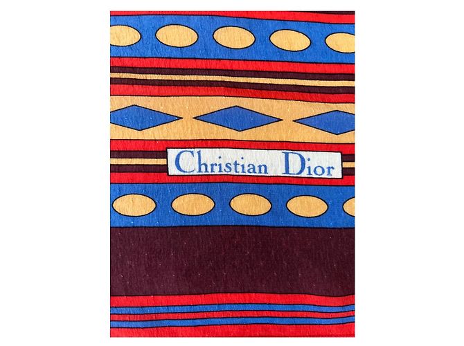 Sciarpa quadrata in seta Christian Dior Multicolore - vista 2