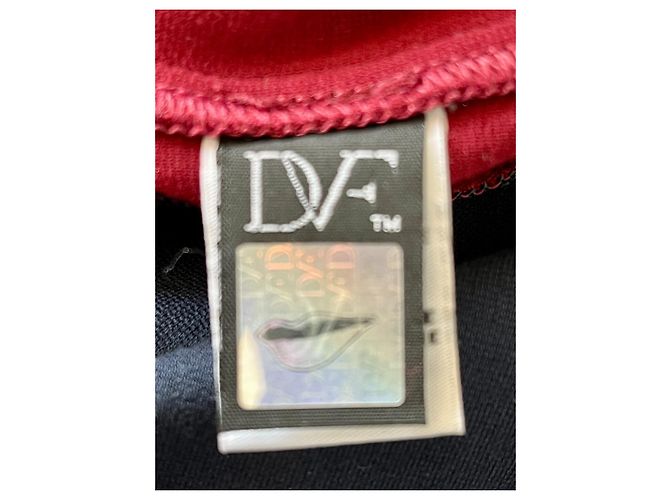 Diane Von Furstenberg Abito illusione sottile DvF Dayton Bordò Blu navy - vista 8