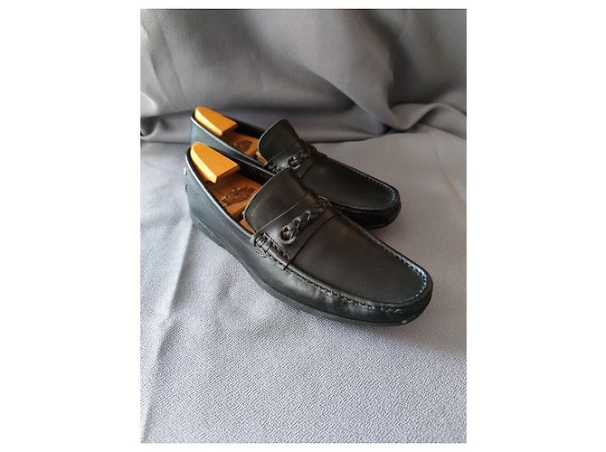 Mocassini Paraboot in pelle nera Nero - vista 2