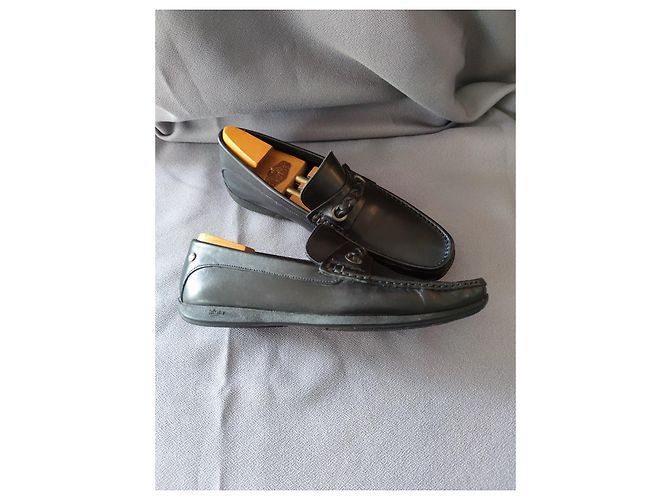 Mocassini Paraboot in pelle nera Nero - vista 3