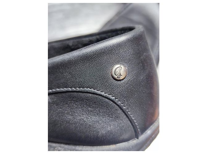 Mocassini Paraboot in pelle nera Nero - vista 8