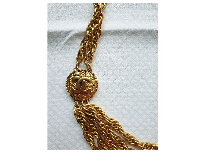 Collana Girocollo Chanel Oro Gold hardware - vista 2