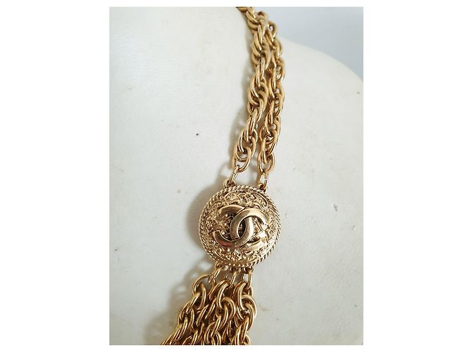 Collana Girocollo Chanel Oro Gold hardware - vista 4