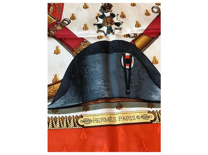Autre Marque Hermes Napoleon Seidentuch rot - Ansicht 3