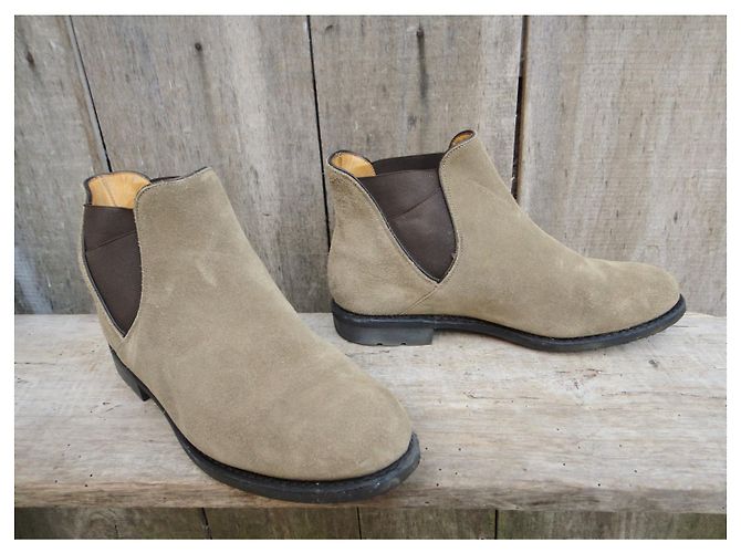 Botas Chelsea Paraboot Ante Beige 39 - vista 2