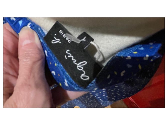 Falda Agnès b. Estampado Geométrico Azul Viscosa Multicolor - vista 2