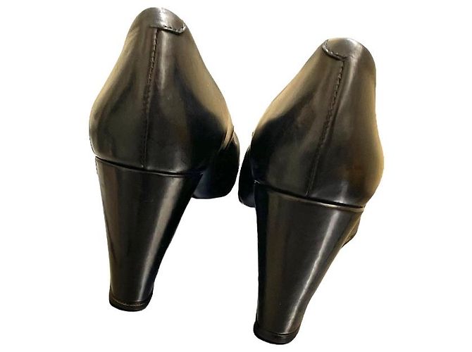 Bailarinas con cuña Gerard Darel 40 Cuero negro - vista 3