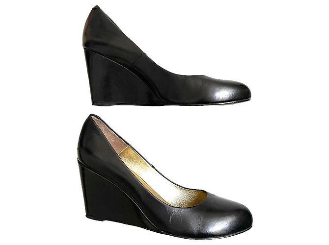Bailarinas con cuña Gerard Darel 40 Cuero negro - vista 4