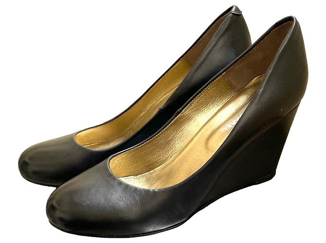 Bailarinas con cuña Gerard Darel 40 Cuero negro - vista 5