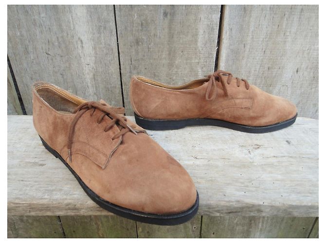 Derby Carel in scamosciato marrone chiaro 37 - vista 3