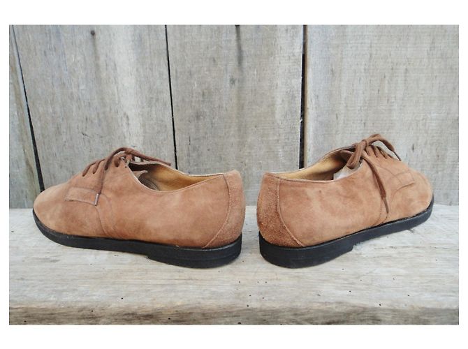Derby Carel in scamosciato marrone chiaro 37 - vista 5