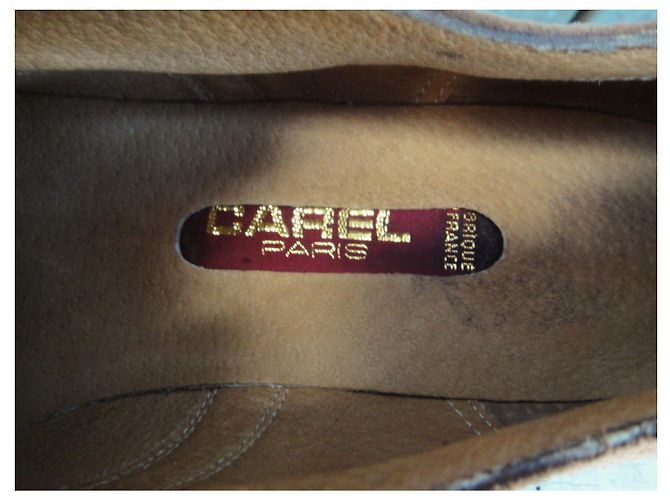 Derby Carel in scamosciato marrone chiaro 37 - vista 7