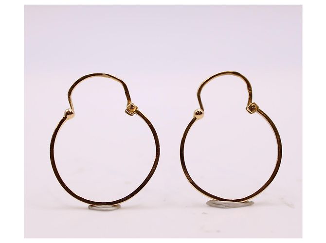 Autre Marque Orecchini in oro giallo 750%oh cerchi sottili Gold hardware - vista 3