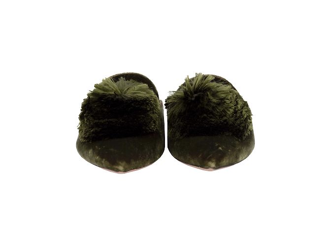 Aquazzura Powder Puff Pompon Mule Flat - vista 2