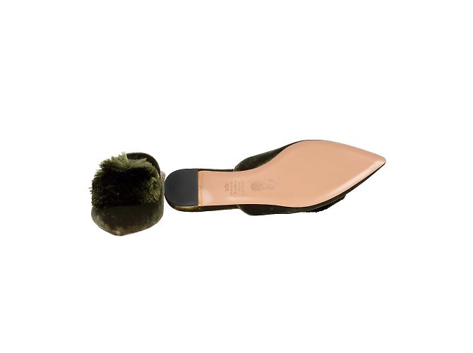 Aquazzura Powder Puff Pompon Mule Flat - vista 7