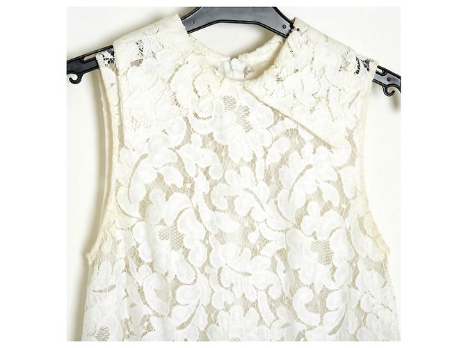 Christopher Kane Spitzenkleid Creme Größe 36 Roh - Ansicht 2