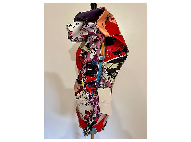 Autre Marque One Shoulder Top Albert Elbaz Print Polyester Mehrfarben - Ansicht 2