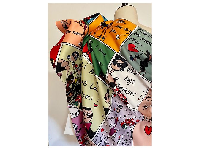 Autre Marque One Shoulder Top Albert Elbaz Print Polyester Mehrfarben - Ansicht 4