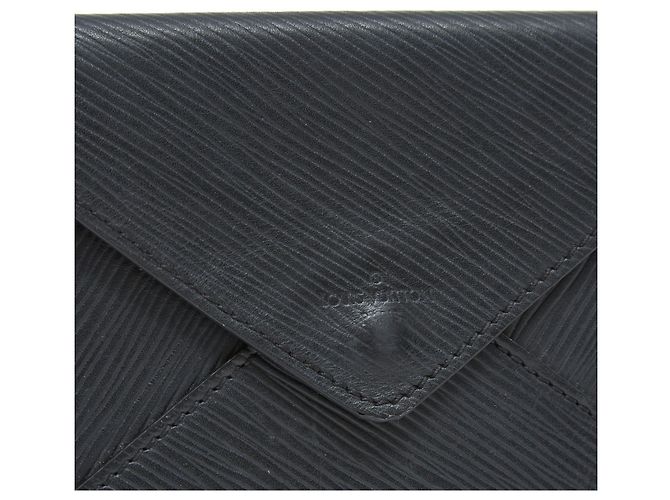 Louis Vuitton Envelope Beutel Epi Leder Anthrazitgrau - Ansicht 2