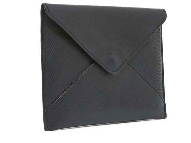 Louis Vuitton Envelope Beutel Epi Leder Anthrazitgrau - Ansicht 3