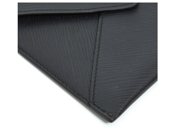 Louis Vuitton Envelope Beutel Epi Leder Anthrazitgrau - Ansicht 6