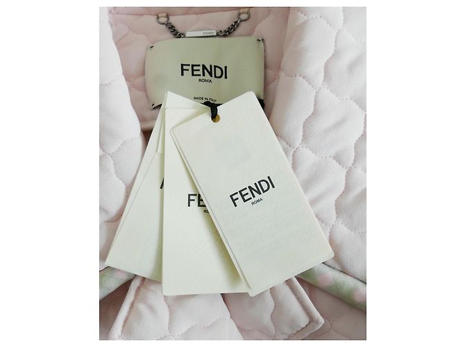 Fendi SS20 jaqueta acolchoada de seda rosa claro - view 8