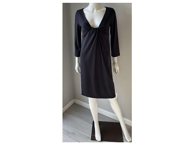 Diane Von Furstenberg Vestido recto de lana Elena gris oscuro de DvF Gris antracita - vista 3