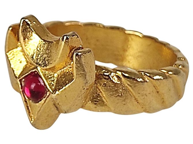 Vintage vergoldeter Ring Golden - Ansicht 3