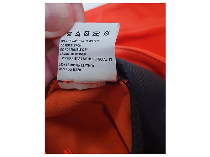 Jacquemus Le Short Belize Naranja de Cuero - vista 10