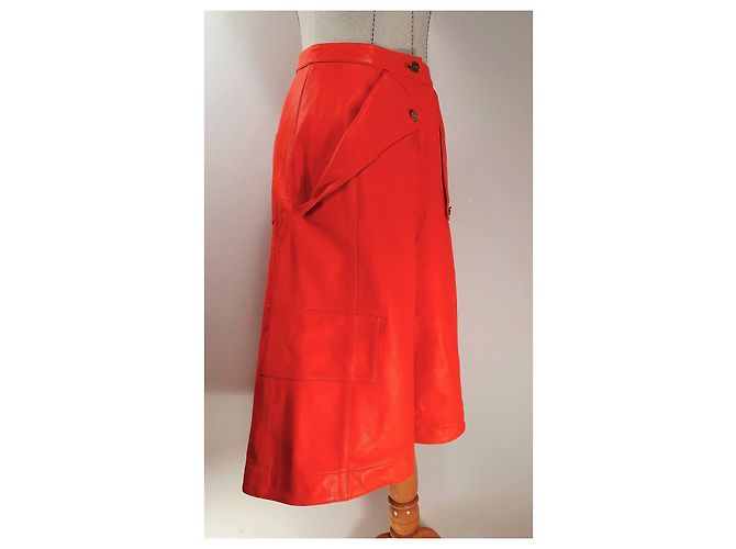 Jacquemus Le Short Belize Naranja de Cuero - vista 2