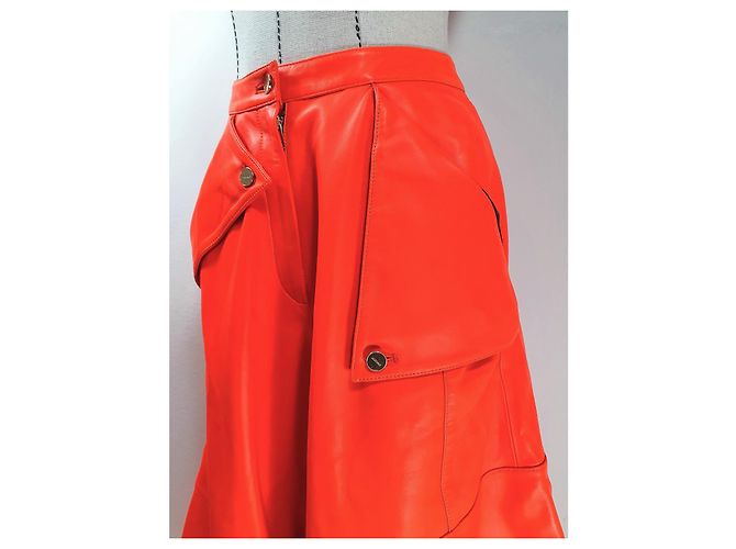 Jacquemus Le Short Belize Naranja de Cuero - vista 7