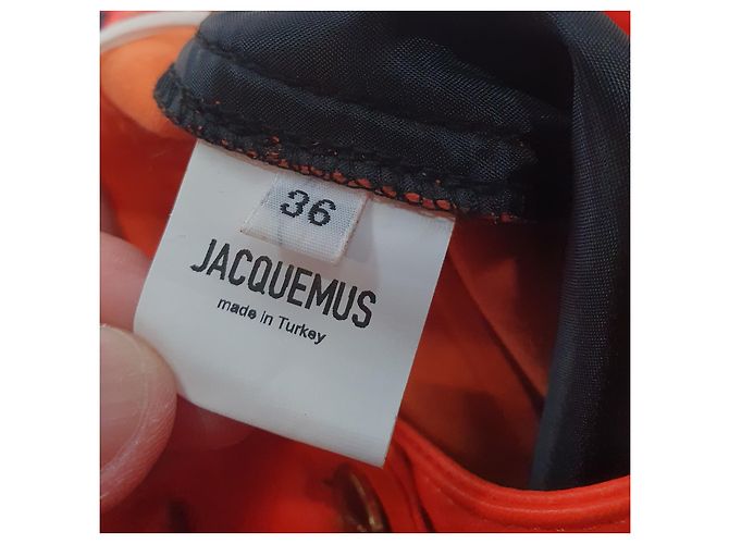 Jacquemus Le Short Belize Naranja de Cuero - vista 9