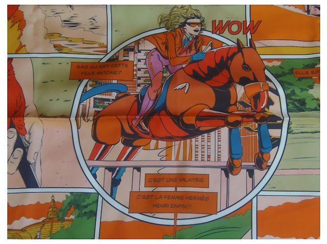 Hermès WOW Seidentuch 90/90 mehrfarbig Mehrfarben - Ansicht 2