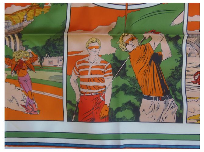 Hermès WOW Seidentuch 90/90 mehrfarbig Mehrfarben - Ansicht 3