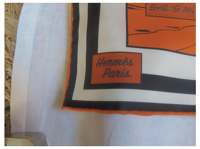 Hermès WOW Seidentuch 90/90 mehrfarbig Mehrfarben - Ansicht 6