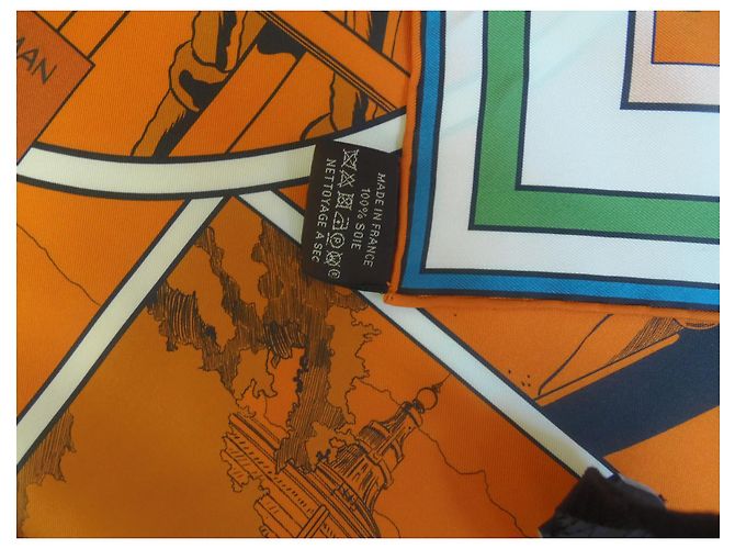 Hermès WOW Seidentuch 90/90 mehrfarbig Mehrfarben - Ansicht 7