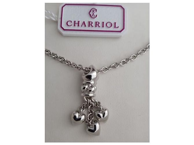 Autre Marque Collana CHARRIOL triplo cuore in acciaio Argento - vista 5