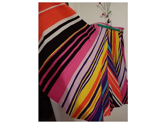 Gonna midi multicolore Christian Lacroix in cotone - vista 2