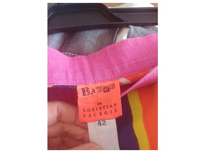 Gonna midi multicolore Christian Lacroix in cotone - vista 4
