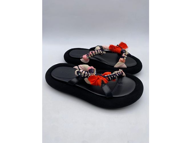 Autre Marque Sandali Non Firmati T.EU 40 Glitter Nero - vista 3